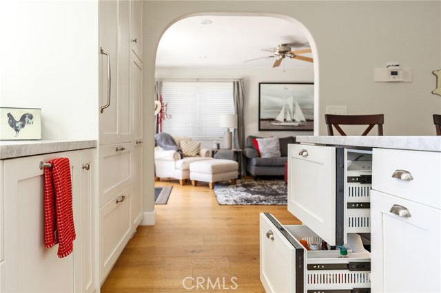 Built in refrigeration and a gorgeous Sub Zero fridge/freezer combo to the left Built in refrigeration and a gorgeous Sub Zero fridge/freezer combo to the left