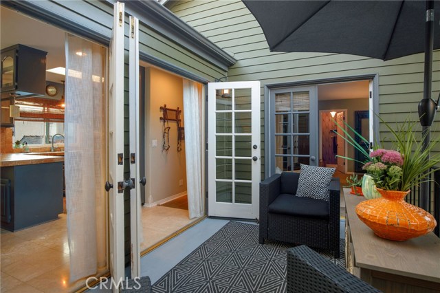 Deck off kitchen