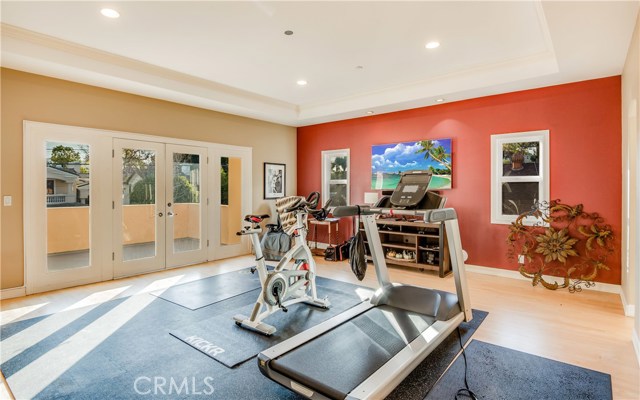 Upstairs 2nd Master Bedroom used as Gym.
