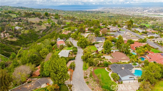 Aerial view of neighborhood (home at lower right)