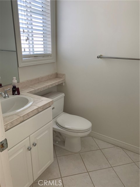 upstairs 1/2 bath powder room for guests