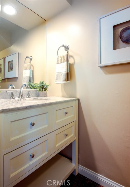 Powder room on main floor