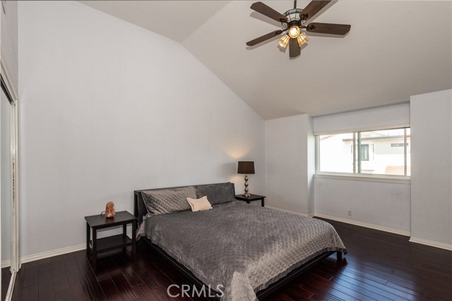 Spacious Master Suite with two large closets and soaring ceilings