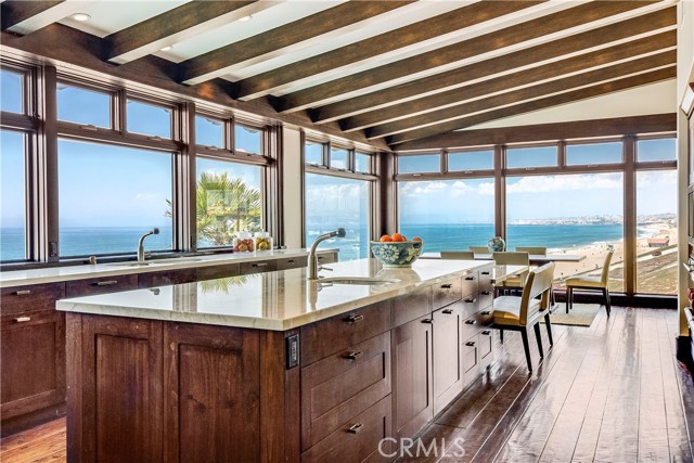 
Another incredible shot of the kitchen with incredible views.