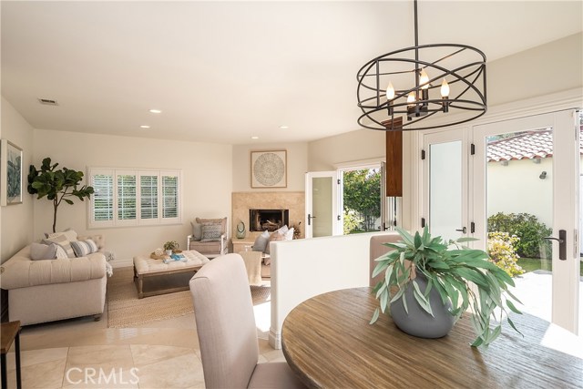Breakfast nook open to family room