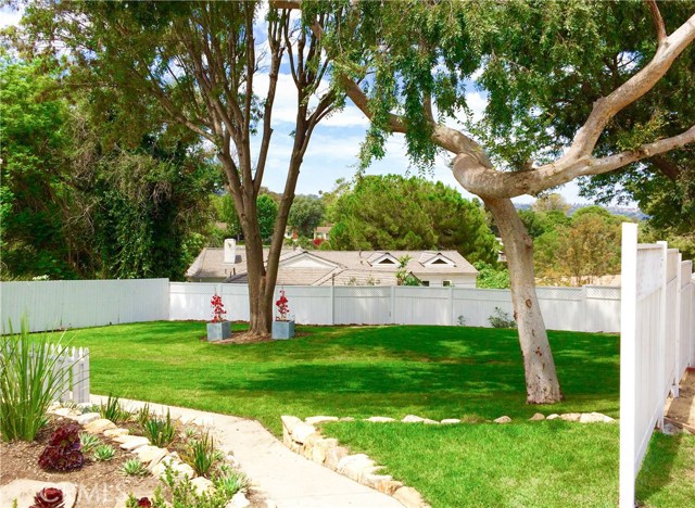 Spacious fenced in yard