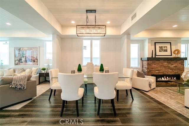 Dining area exudes warmth and comfortable family time