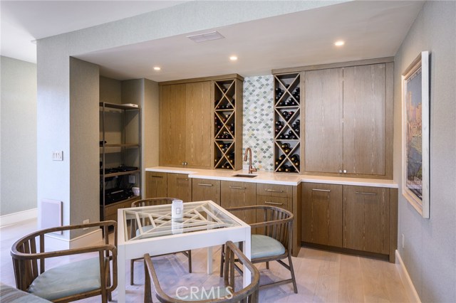 Bar area in upstairs family room