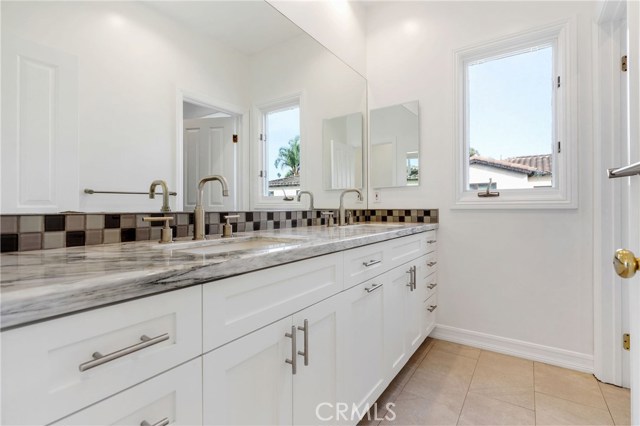 Secondary Bathroom with Double Sinks