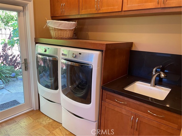 Perfect Laundry room with sink.