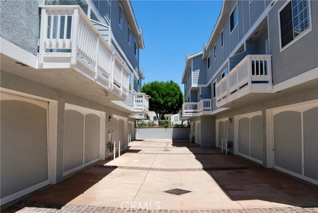 Two car garage with entrance into townhouse.
