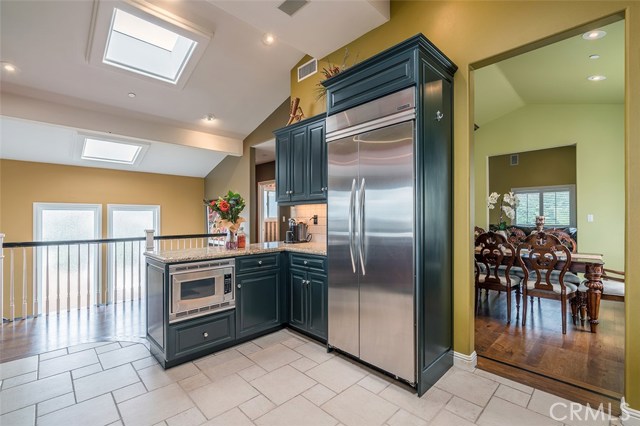 Top of the line stainless steel appliances