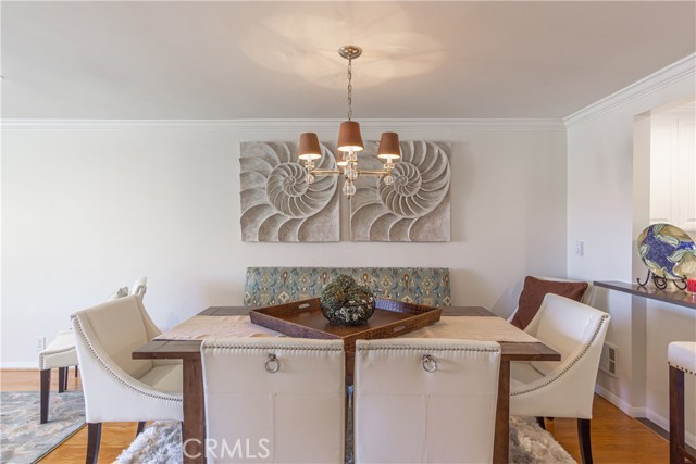 Open dining room