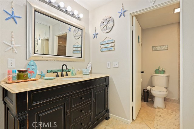 Master Bathroom has been tastefully remodeled with full shower/bath.