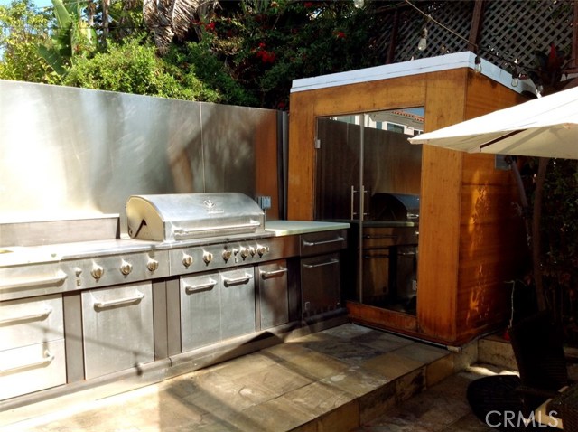 BBQ Area and Wine Storage Shed