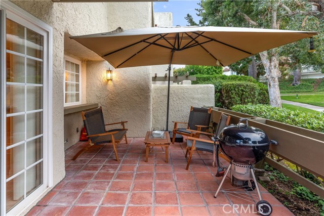 A perfect patio for relaxing with a book, beverage or BBQ and enjoying the lush surroundings.