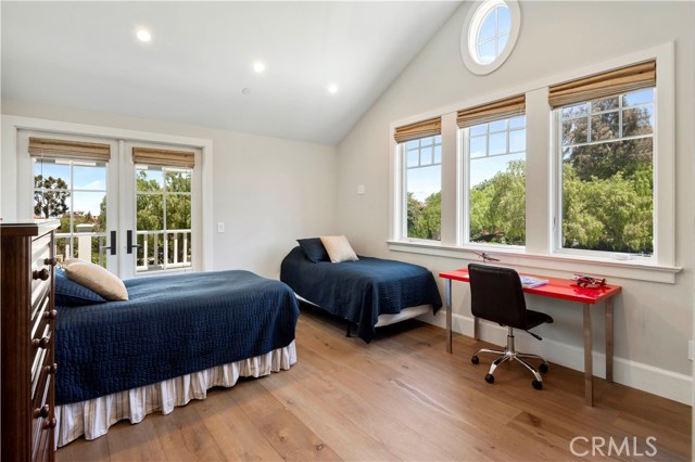 the 4th bedroom upstairs with 3/4 bath just outside the door