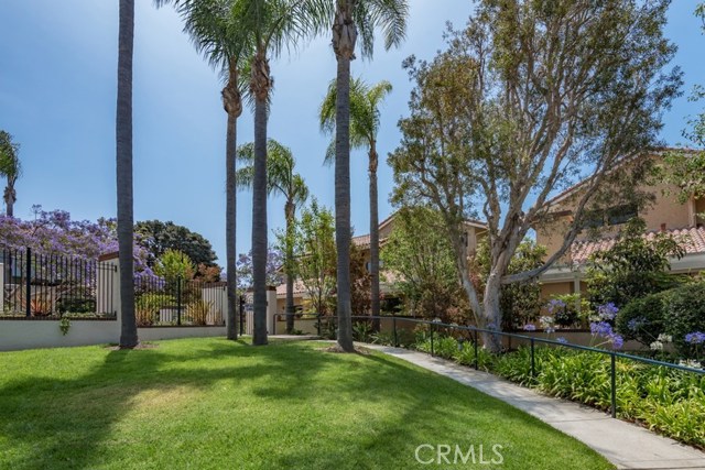 beautiful lush landscaping off your patio and front Door