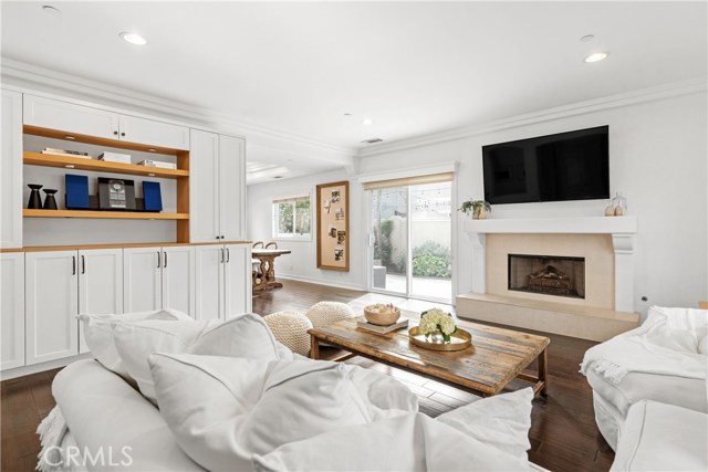 Custom built-in cabinetry in living room.