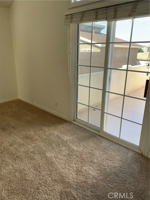sliding door to deck from master bedroom