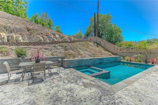 Lunch al fresco in your private yard by the pool