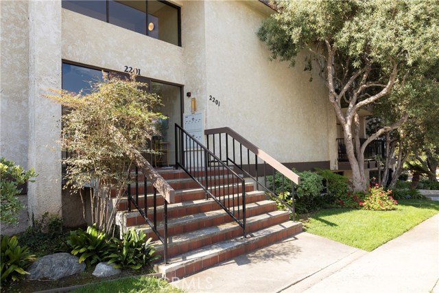 Secure entrance to the 9-unit complex.