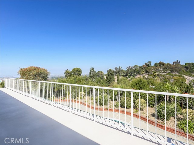 View from upstairs balcony