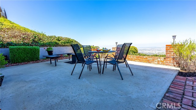 Front patio with stunning views