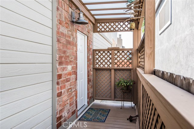 Covered porch entry