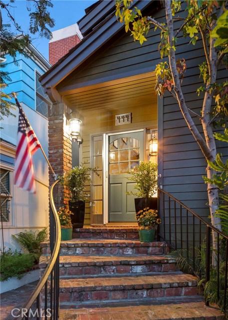 Front walk evening