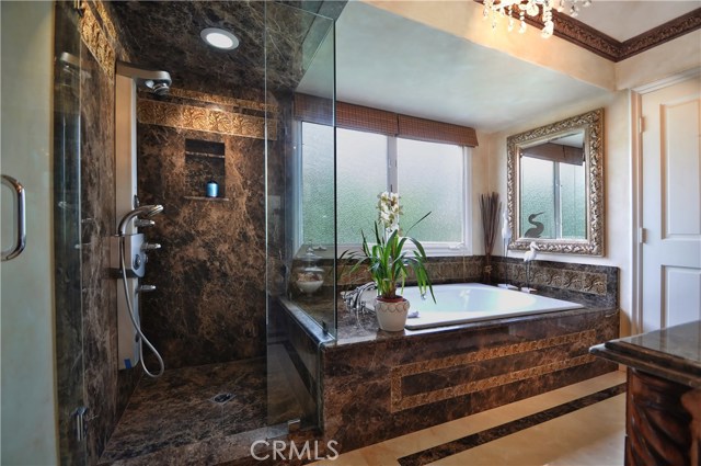 Master bath tub & shower