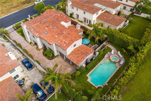 Aerial photo of this fabulous 5 bedroom 5 ½ bath + Den & family room estate!