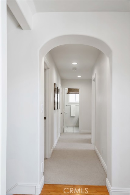 Hallway to all 3 bedrooms