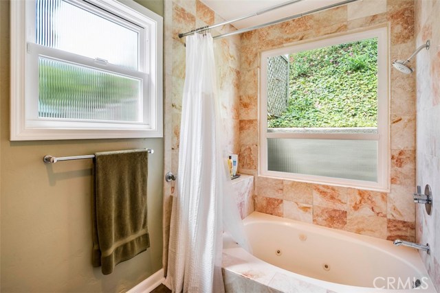 Master bathroom shower and tub