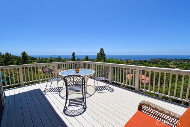 A large view deck off the living room