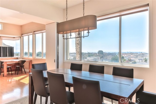 dining room with ocean view