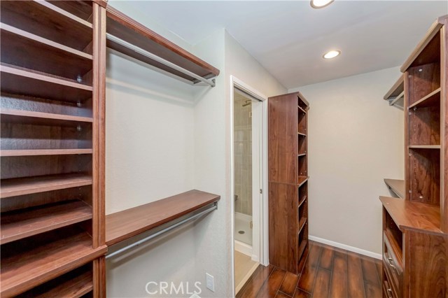 Master closet - shelving, drawers, hanger space, etc