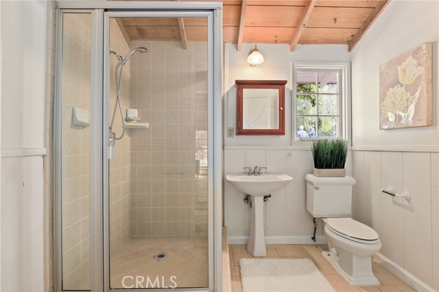 Second bathroom off the hallway on first wing of home.