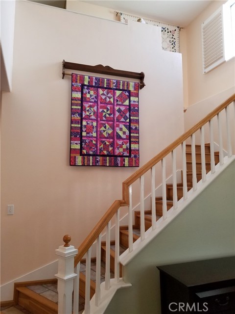 Custom Stairway With Tile And Wood Borders Are Beautiful And Easy To Maintain.