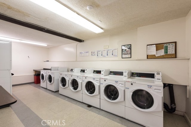 Updated community laundry room