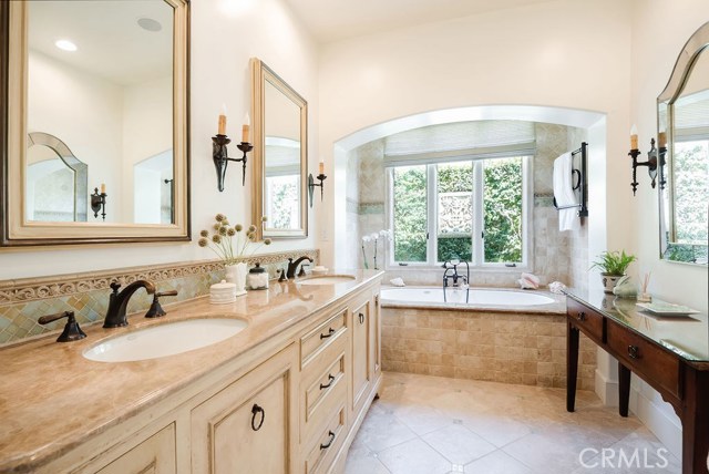 Tranquil master bathroom