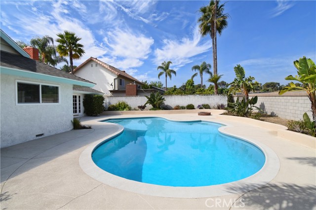 Backyard - huge patio space for entertaining