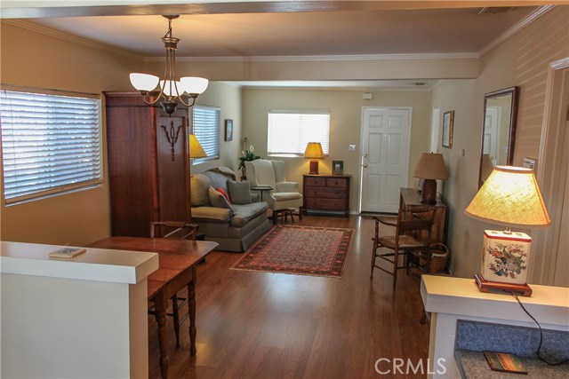 Beautiful living room with dining area.  Laminate flooring throughout!