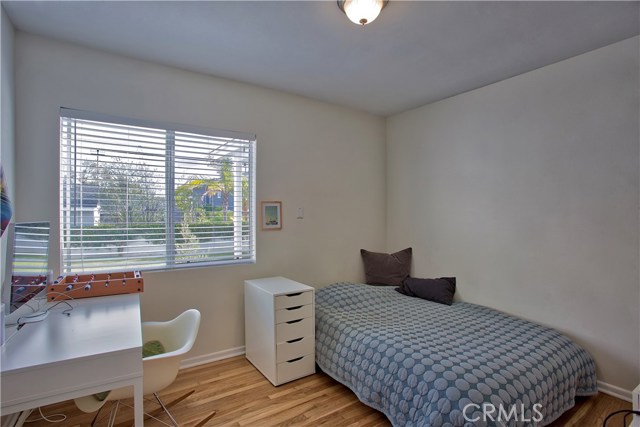 Bedroom 3 overlooking the backyard