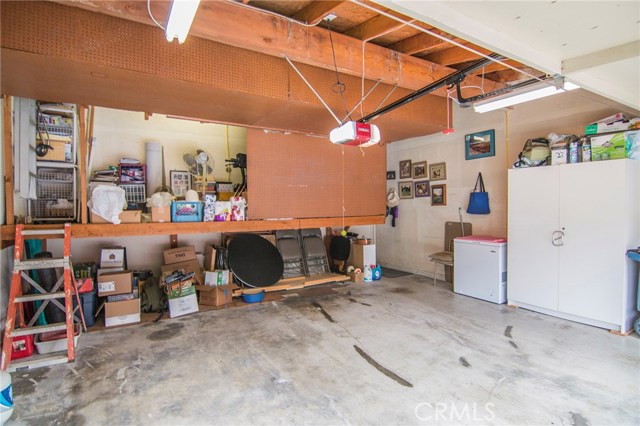 Interior view of garage