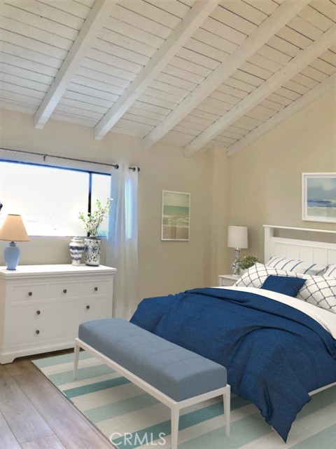 master bedroom with virtual staging