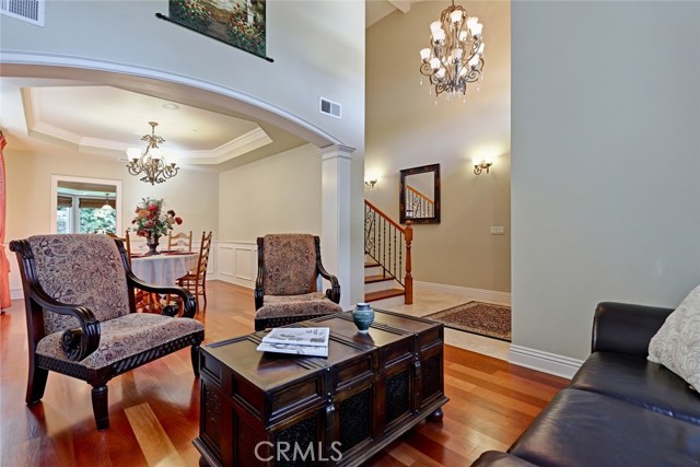 Living room, dining room and entry