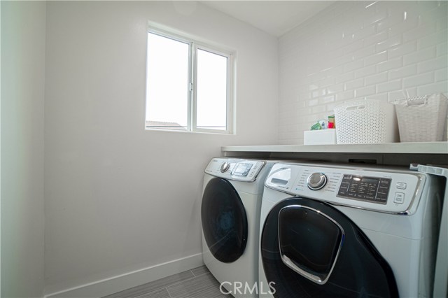 Upstairs laundry room