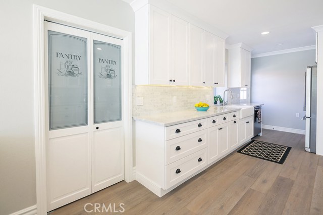 Walk in Pantry, with laundry hook ups, stackable configuration