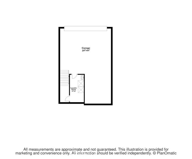 Garage and Laundry Room. At 31 feet deep there is plenty of storage or you can tandem park a 3rd car